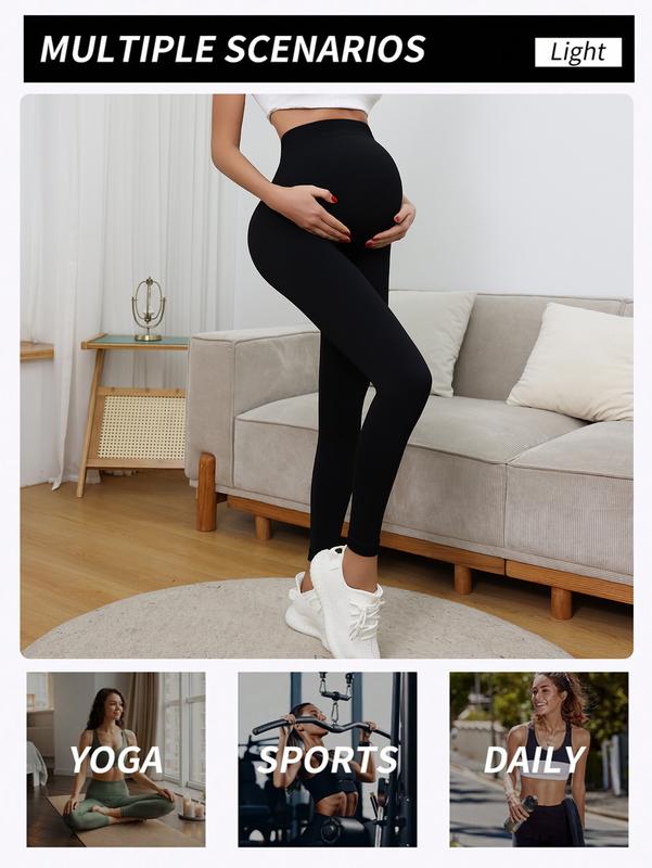 YOGA Women's Maternity Leggings, Maternity Yoga Pants, Soft Belly Support, Butt Lift Shaping, Tight and Comfortable, Comfortable Workout, Suitable for Pregnant Moms