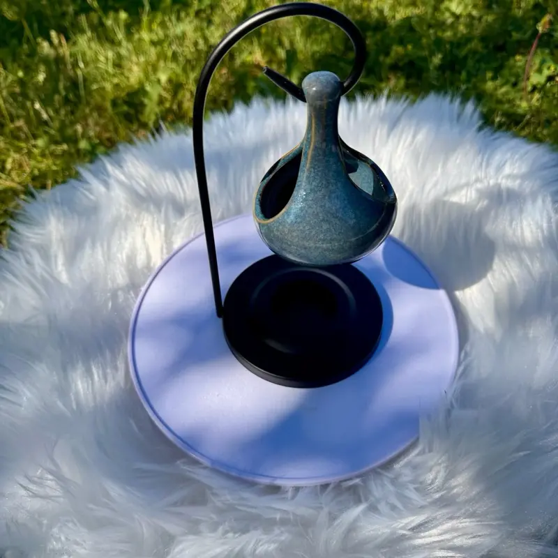Candle-Lit Oil & Incense Burner, Home Fragrance Bowl with Light for Aroma & Scent Diffusion