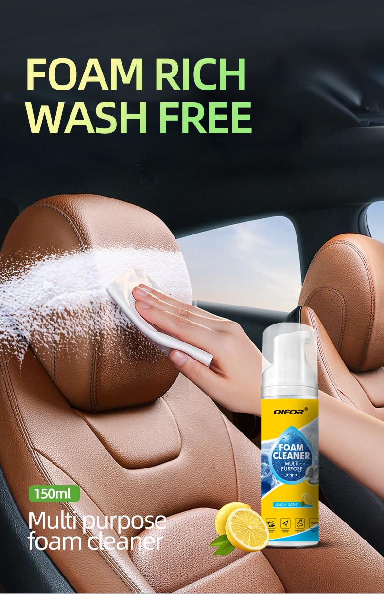 Powerful Multi-Purpose Foam Cleaner: 2-in-1 Car Cleaning Kit & Home Furniture Stain Remover. Safe on Fabric & Plastic. Professional Foam Cleaner Car for Deep Cleaning!