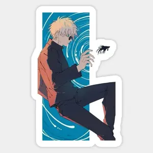 Satoru Gojo Jujutsu Kaisen anime Sticker.