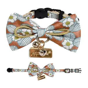 Touchcat Floral Patterned Cat Collar with Bow Touchcat Floral Patterned Cat Collar with Bow