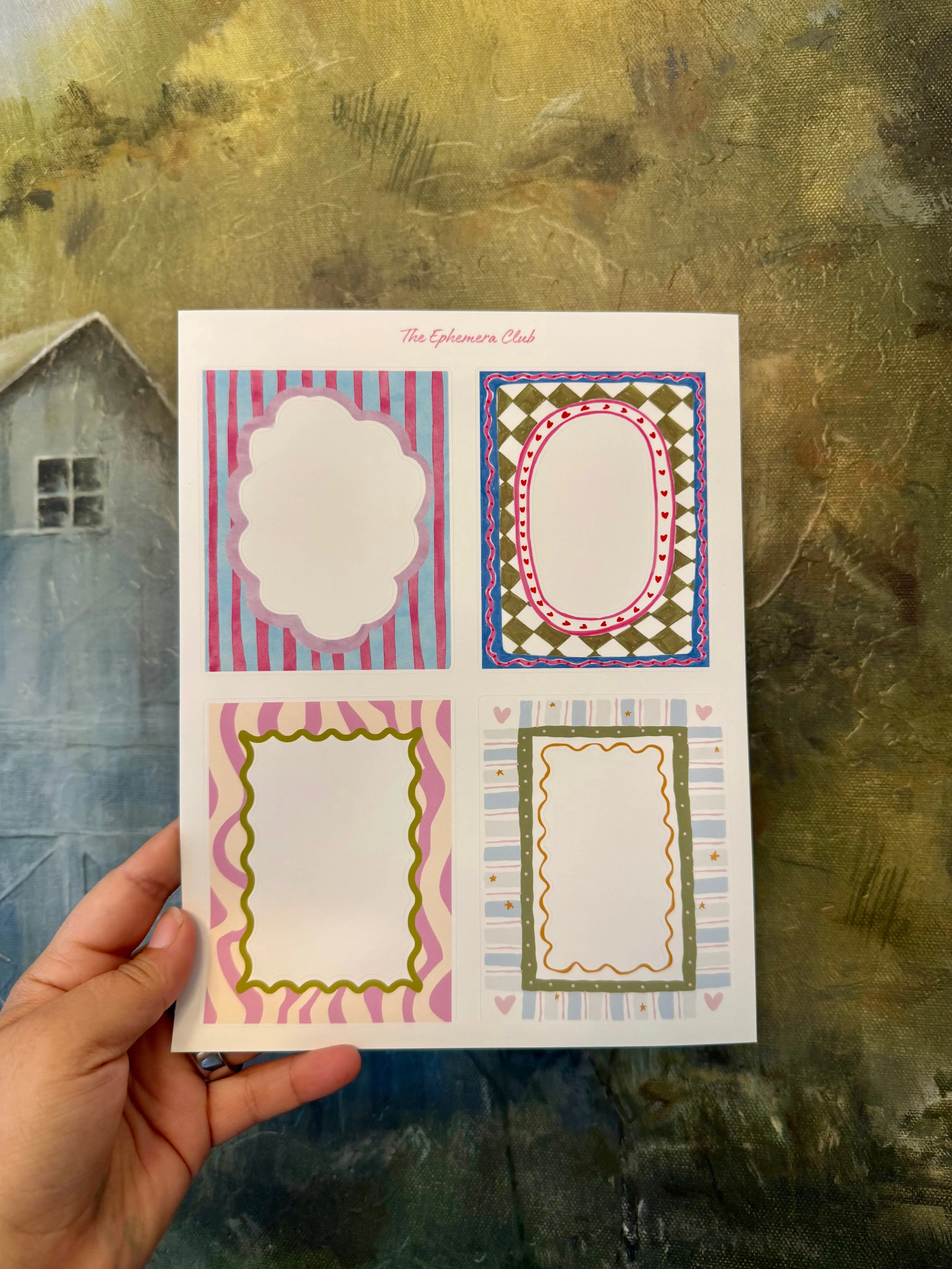 Decorative Frame Sticker Sheet