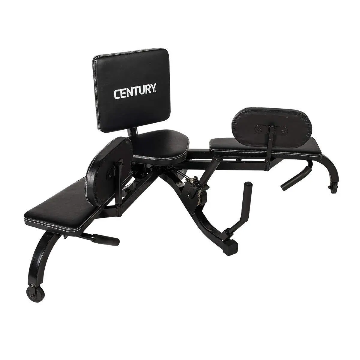 Century Versaflex 2.0 Stretcher - Black, 55 lbs Heavy Duty Steel Construction, Larger Redesigned Back Support, Superior Stretching Results for Serious Athletes, Martial Arts Use
