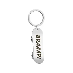 [Engraving(Y7)]Free engraved Skateboards Keychain Skateboard Gifts Skateboarding handmadescraft birthday gift anniversary gift stylish gift personal style fashion valentine men