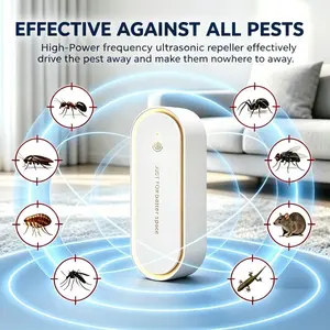 3-in-1 Ultrasonic Pest Repeller, Home Fragrance & Night Light Plug in Electronic Repellent for Mosquito, Mouse, Roach, Spider, Ant, Mites, Silent Pest Deterrent for Bedroom, Kitchen, Home, Pet Safe, Chemical Free