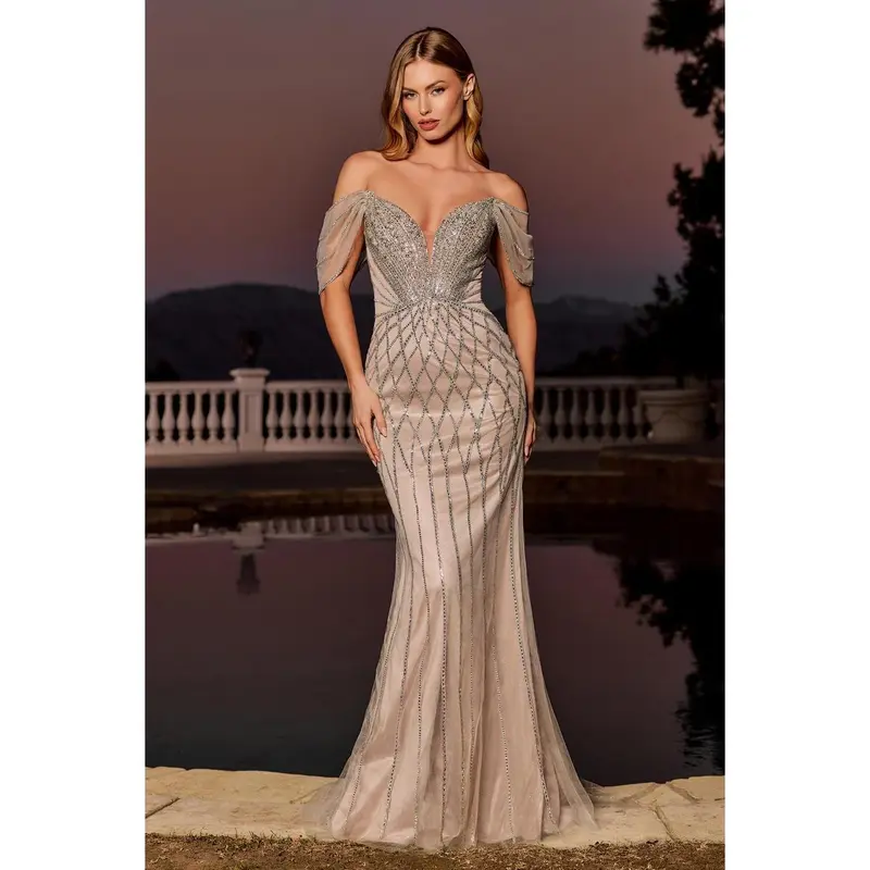 Xscape Evenings "Rosina" Tiered Organza Evening Dress 6318X - TikTok Shop