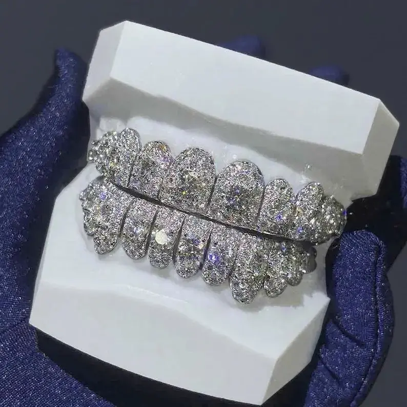 8 Top 8 Bottom 925 Sterling Silver Jumbo center stone Custom Lab