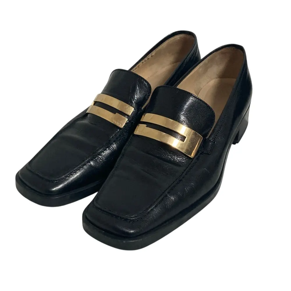 Pre-owned GUCCI Other Small Leather Goods Leather Heel Loafers