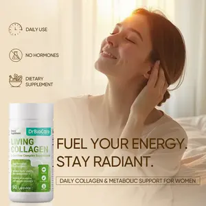 DrBioCare Living Collagen L-Carnitine Complex – Women’s Daily Energy & Beauty Support, Skin Firmness, Feminine Contour Balance, New Formula