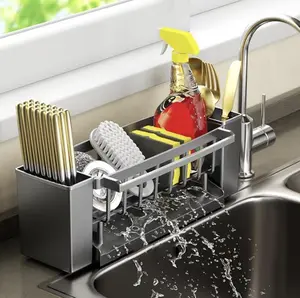 Kitchen Sink Caddy (Plastic, Color Grey)