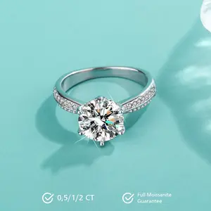 Evelyn Moissanite Ring S925 1.0 CT - Round Cut - Lore Jewelry