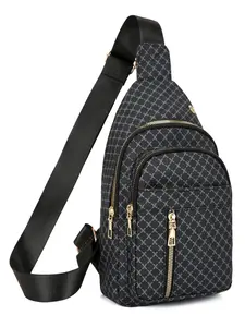 Men's Fashion Print Chest Bag, New Style Waist Pack Crossbody Bag, Outdoor Travel Small Backpack, Stylish Shoulder Bag for Men, Zippered Sling Bag, Fashionable Daily Crossbody, High Quality Bag, Crossbody Belt Bags