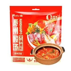 NANSHANPO Authentic Guizhou Sour Soup Hot Pot Base - Original Flavor, 4 Packs (240g) - No Preservatives, Mildly Sour, Versatile for Noodles & Rice Noodles