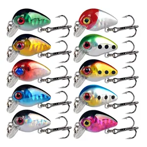 10pcs Minnow Lure Set, Laser Realistic Bionic Fishing Baits, Artificial Fishing Lure, Freshwater Saltwater Fish Lures, 2.6cm/1inch, Ideal Fishing Gear, Bass Fishing Lure