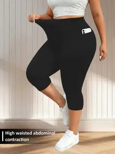 Spandex Leggings for Women's High Waisted Capri Buttery Soft Tummy Control No See Through Workout Athletic Running Yoga Leggings