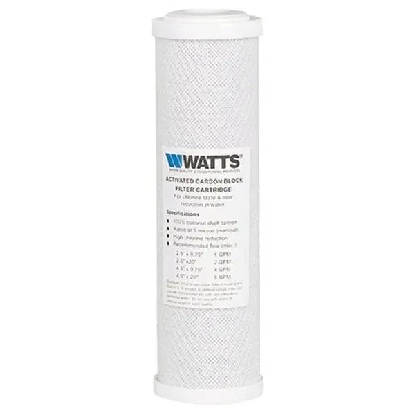 Watts (WCBCS975) 9.75" X 2.75" Carbon Block 5 Micron