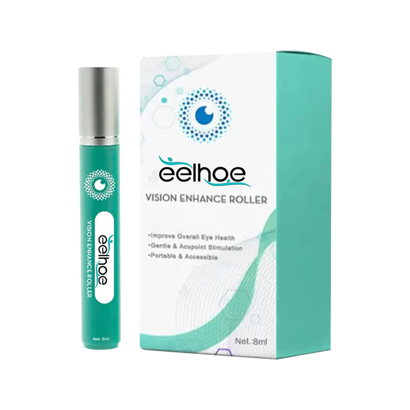 EELHOE VISION ENHANCE ROLLER - Relieve Eye Strain，Acupressure Therapy for Blurry Vision，Improve eye health and enhance vision，Gifts for Gamers & Office Workers