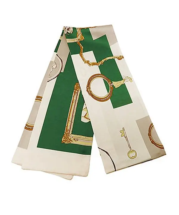 Darling Twilly Key & Frame Print Narrow Scarf