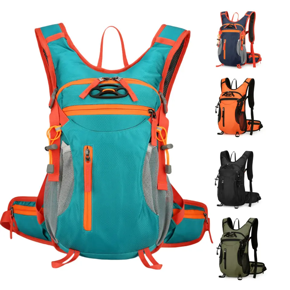Unisex Lightweight Breathable Biker Backpack - Durable Water-Resistant, Spacious Adjustable Bag for Hiking, Long Rides, Comfortable Commutes