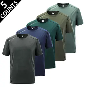 Contrast-Stitched Training Shirts, Effortless Relaxed Silhouette For Workouts And Weekend Strolls, Keeping Sleek Style And Lightweight Wearing Experience All Day