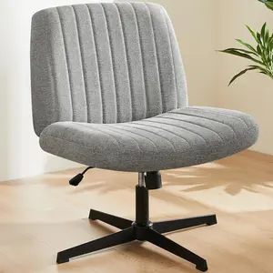 Large Sweet Crispy Office Chair-Comfortable Soft Material With Armless Design