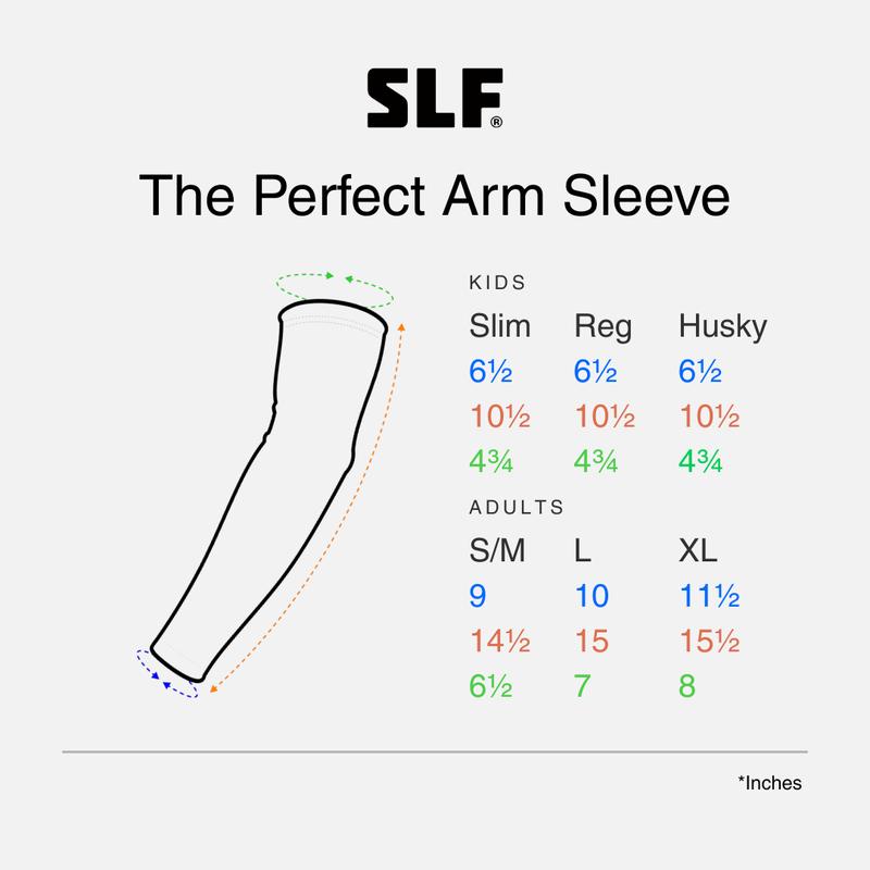 SLEEFS Basic Sports Arm Sleeve Compression - Multiple Colors - Comfort for Adult Youth Nylon Spandex Material UVA UVB Protection Machine Washable Versatile for All Sports