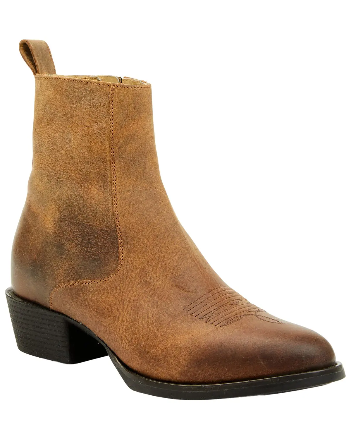 Cody James Men's Men'S Larsen Western Ankle Boot Round Toe - Bcjsp25p8-1-Z