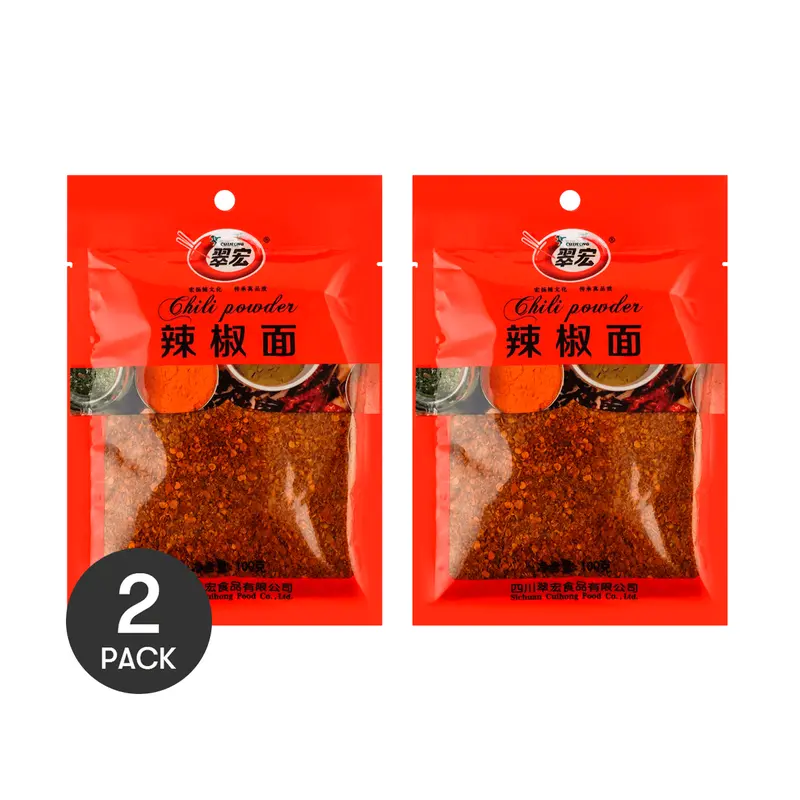 2 Pack CUIHONG Chili Powder 100g Each - Premium Korean Gochugaru for Authentic Flavor, Cooking, and Seasoning