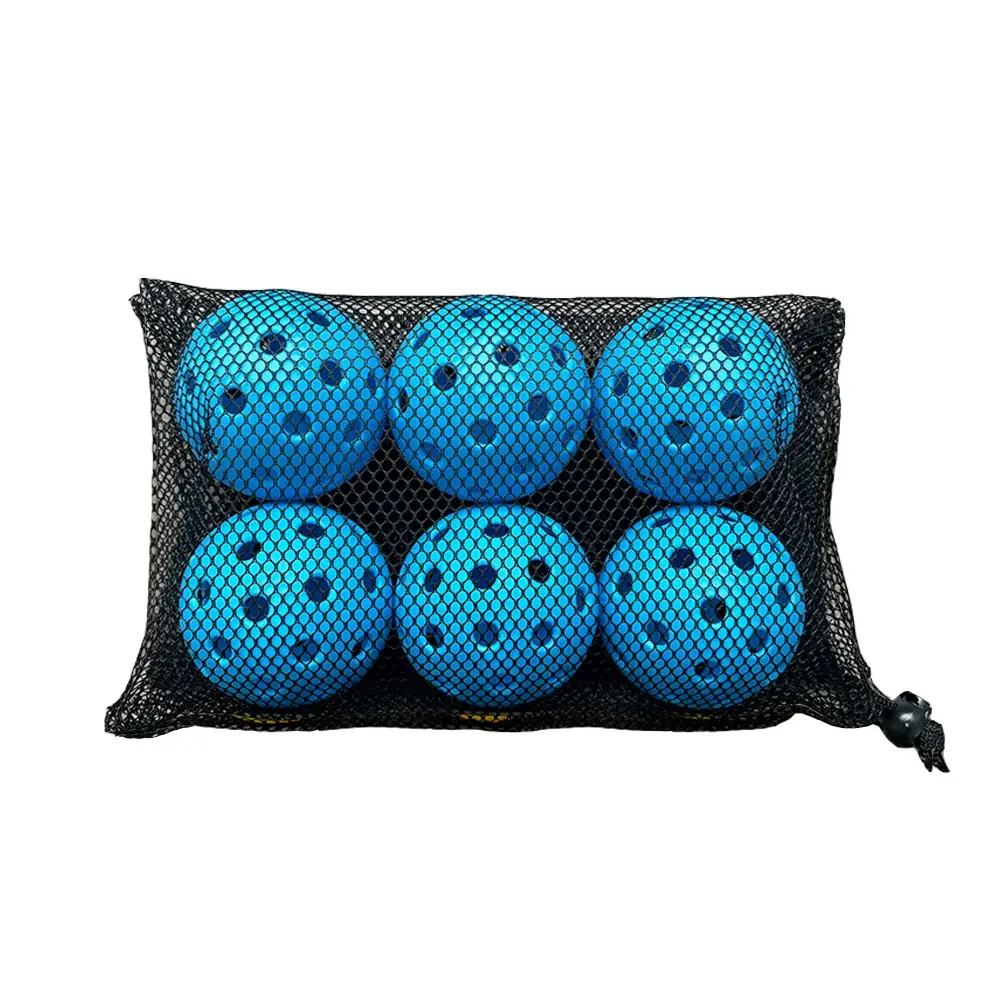 12/6Pcs Pickleball 74MM 40 Holes Outdoor Durable Pickleballs 26G per Ball for Competition Pack of Outdoor Pickleballs KIRINFORCE