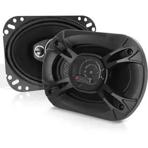 3-Way Universal Stereo Speakers 400W 6"x8" Triaxial Loud Audio Speaker Pair OEM Quick Replacement for Vehicle Door/Side Panel Mount PL6183BK