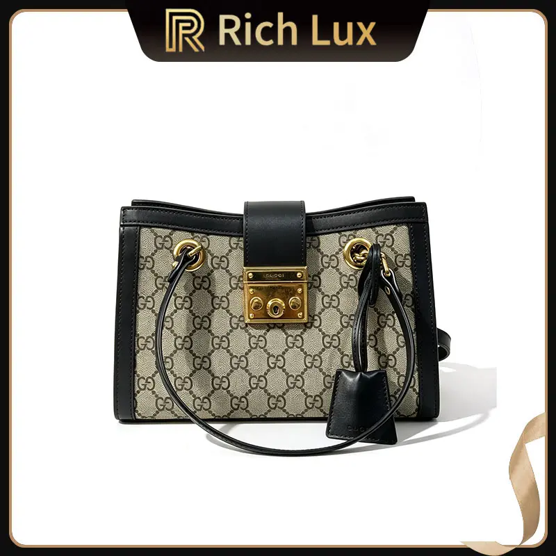 Pre-owned GUCCI Padlock Small Top Handle Shoulder Crossbody Bag