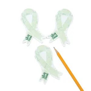 2 1/2" x 4" 30 pg. Green Mental Health Awareness Paper Sticky Notes - 12 Pc.