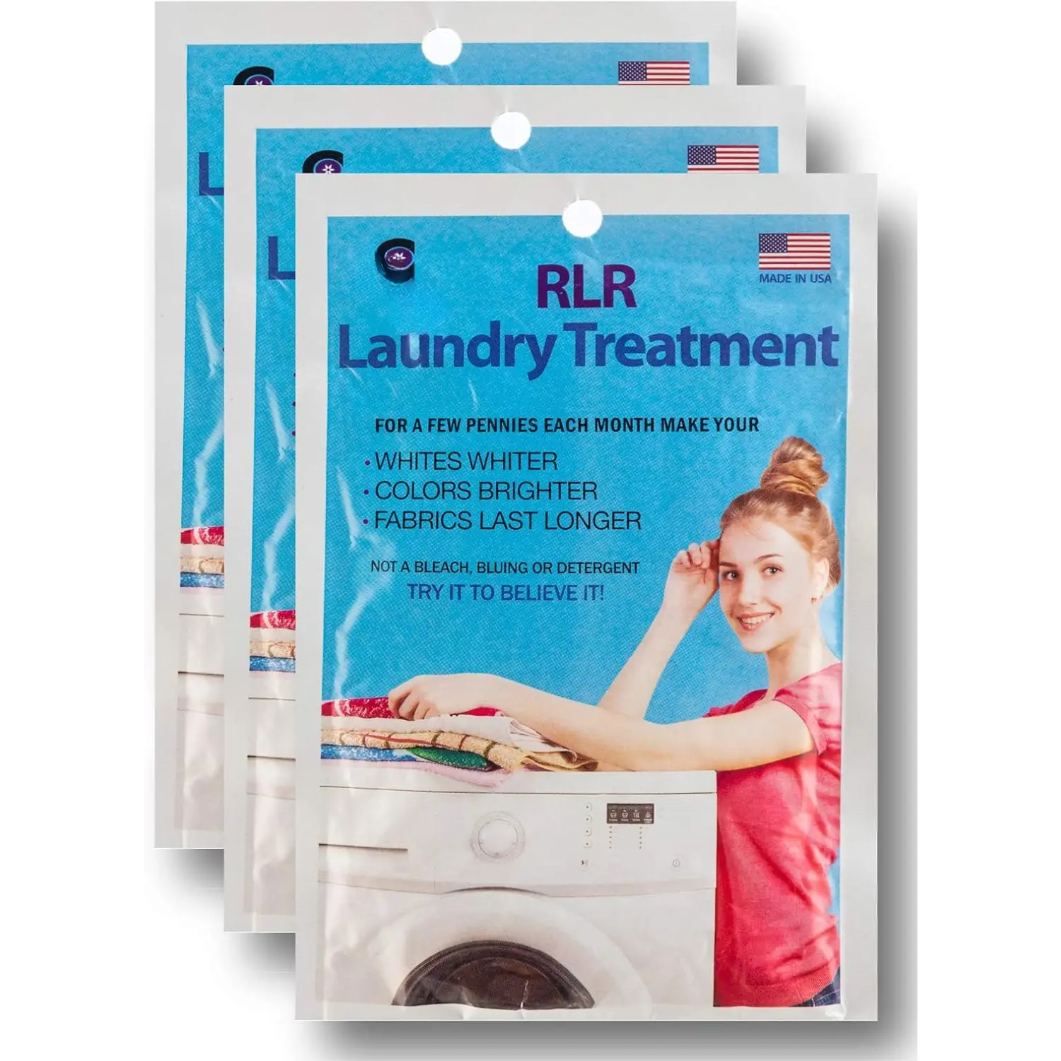 RLR  Laundry Detergent  - Whitens, Brightens, Refreshes  Cloth Diaper Detergent, Musty Towels, Workout Clothes - , -Free For   (Pack of 3)