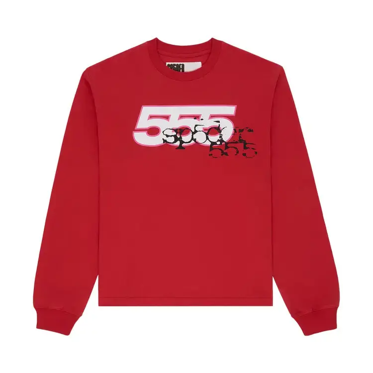Men's Sp5der Long-Sleeve T-Shirt, Casual Daily Wear Tops for Men