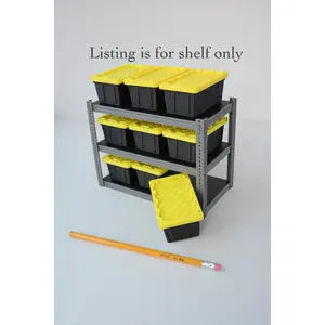 3D Printed Mini Storage Rack | Garage Shelf Replica, Holds 9 Mini Totes
