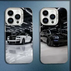 Luxury Car R-Rolls R-Royces Phone Case For iPhone 17,16,15,14,13,12,11,Mini,Pro,E,SE4,MAX White Candy Matte Fashion Cover
