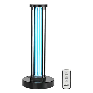 Summervibes VEVOR UV Light, 36W Ultraviolet Lamp with Ozone Purifier, UVC Lamp with 30/60/120 Minutes 3-Gear Timer and Remote Control, for Room up to 400 sqft, UVO Lights for Living Room, Bedroom, Hotel, School