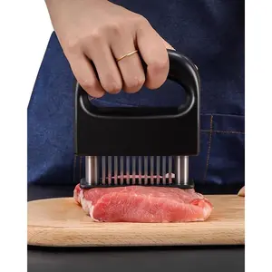 Meat Tenderizer Tool, Heavy Duty 48 Stainless Steel Ultra Sharp Needle Blades Meat Tenderizer for Chicken, Steak, Veal, BBQ