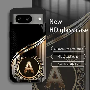 Suitable for [Google Pixel 8a] Brand New Personalized Acrylic Phone Case with Custom Letters — Ultra-Slim, Drop-Resistant, Scratch-Proof — Light Luxury Business Style — Premium Acrylic Material — Trendy & Stylish 996