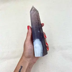 580g Purple Fluorite Obelisk