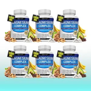 Multiple Quantity Packs | Magnesium Complex, 8-in-1 Magnesium Supplement, 90 Vegan Capsules Each, USA Made