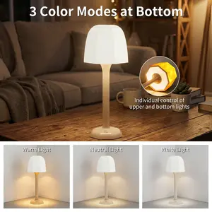 Shower Lamp - Waterproof Bathroom Lamp with 16 Color Ocean Wave Projector, Rechargeable Shower Light with Touch & Remote Control, Cordless Light for Inside Shower/Bathtub
