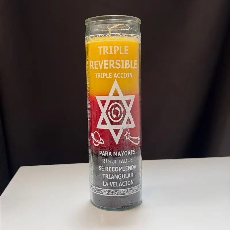 Triple reversible veladora