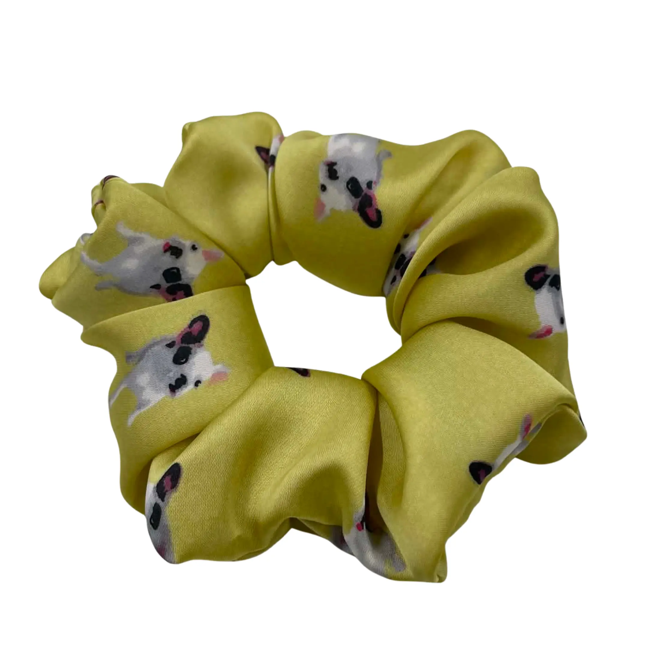 The Frenchie Scrunchie - Gentle on Hair, Reduces Hair Breakage, Handmade, Sleek Design for Messy Buns and Ponytails Fashionable Hair Accessories Hair Soft Fluffy