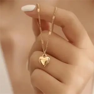 Heart Shaped Pendant Necklace, Elegant, Fashionable, Adjustable