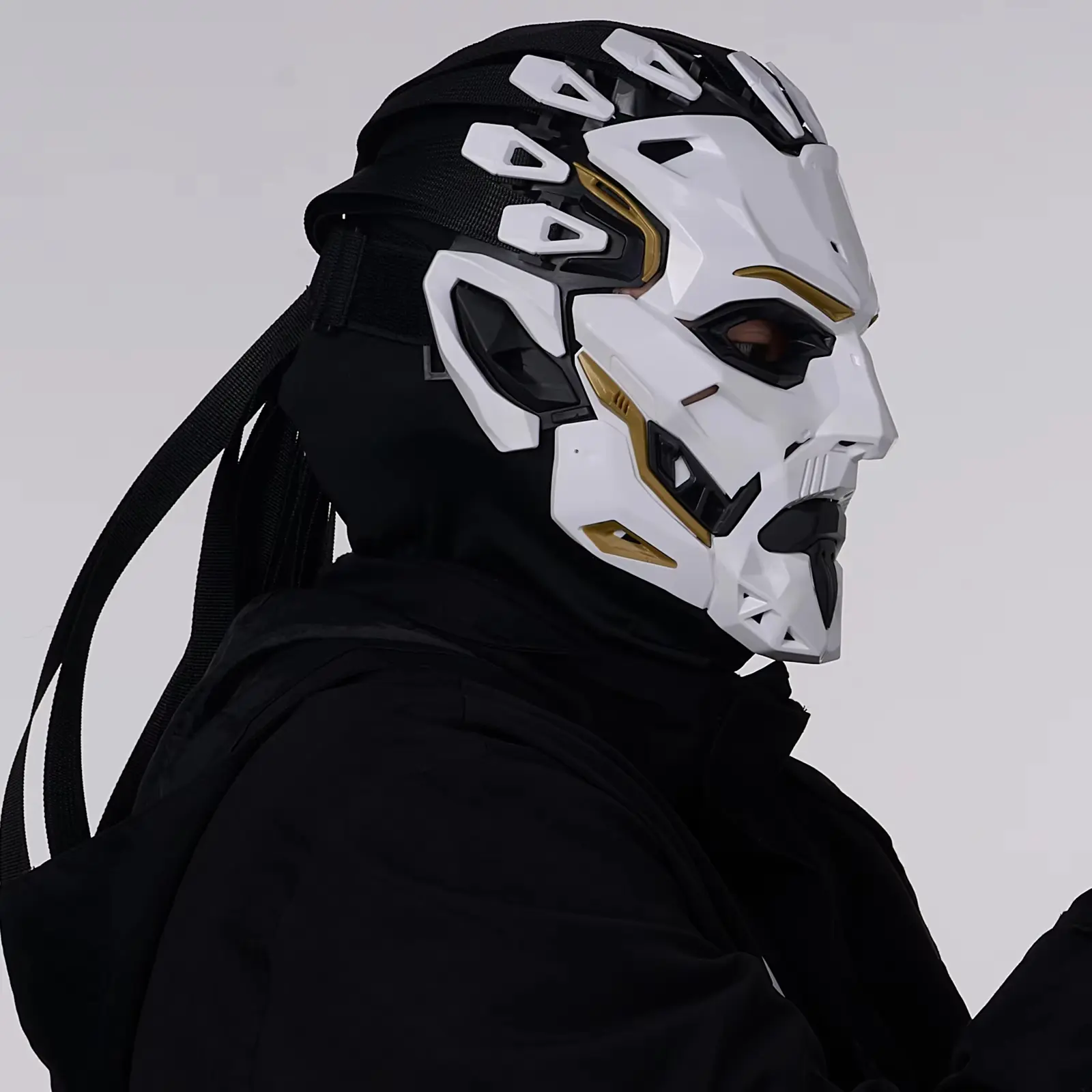 Punk Witcher Mask Halloween Costume Prop Face Mask for Parties  Cosplay Accessory