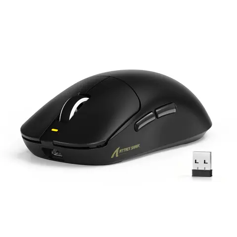 ATTACK SHARK X8SE Wireless Gaming Mouse with 25K DPI PAW3311 Sensor, 500mAh Battery, 5 Programmable Buttons, 2.4G/BT/USB-C, Ergonomic 55g Design for PC/Mac,summerwins