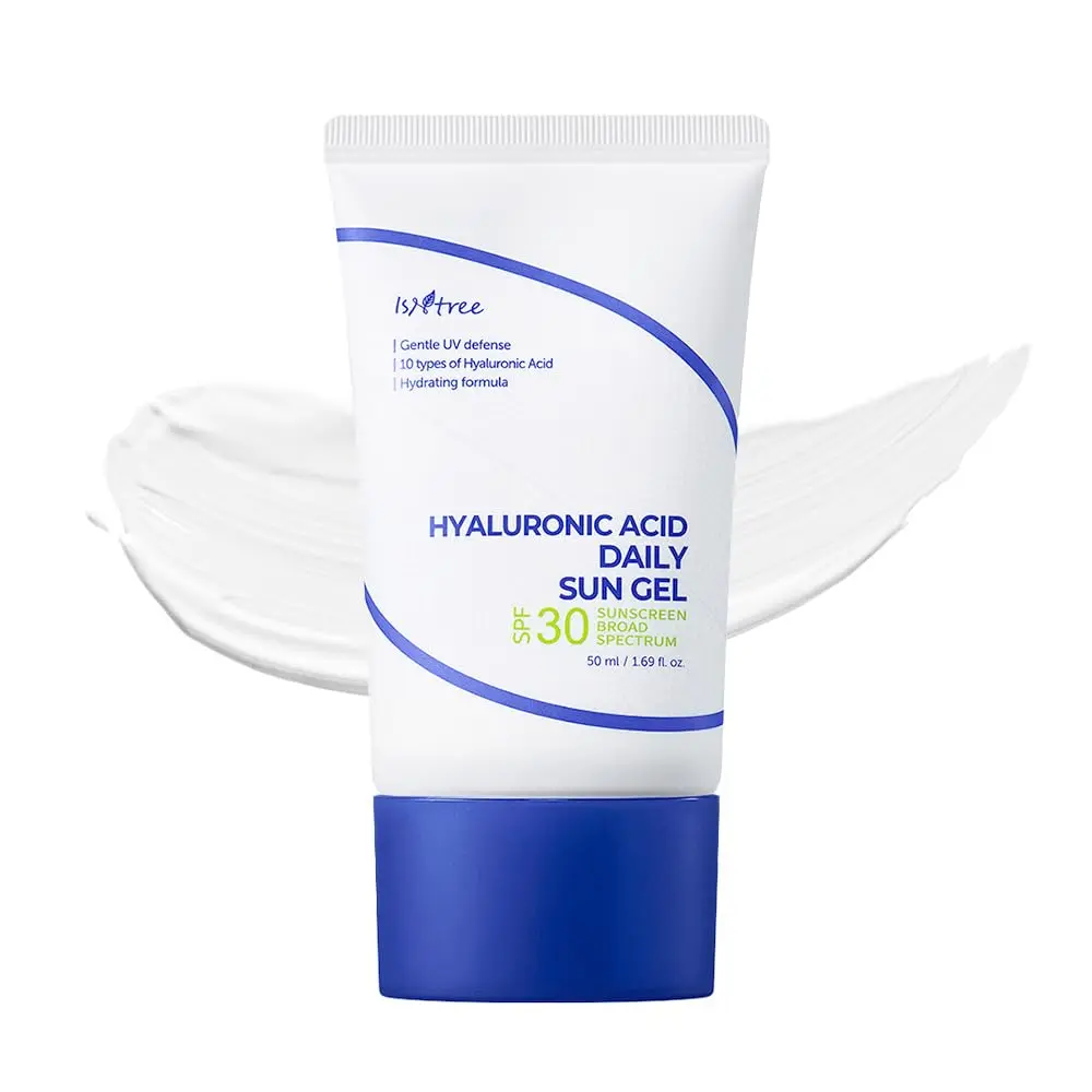 Hyaluronic Acid Daily Sun Gel 50ml, 1.69 fl oz | SPF 30 | Korean Skincare | Moisturizing | No White Cast | Lightweight | Mild Formula | Daily SPF | Korean Sunscreen | Broad Spectrum Facial