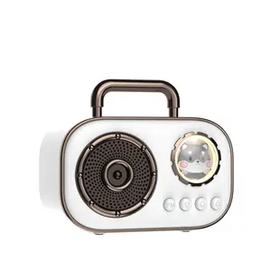 Creative Retro Bluetooth Speaker - Portable Mobile Phone Subwoofer with Radio