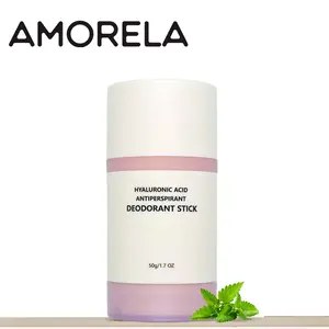 AMORELA Unisex Deodorant Stick | 48H Sweat & Odor Defense Hyaluronic Acid Repairs Skin Barrier + Brightens Tone | Natural Botanical Formula for Men & Women Soft Body Care Cosmetic Underarm Product Comfort